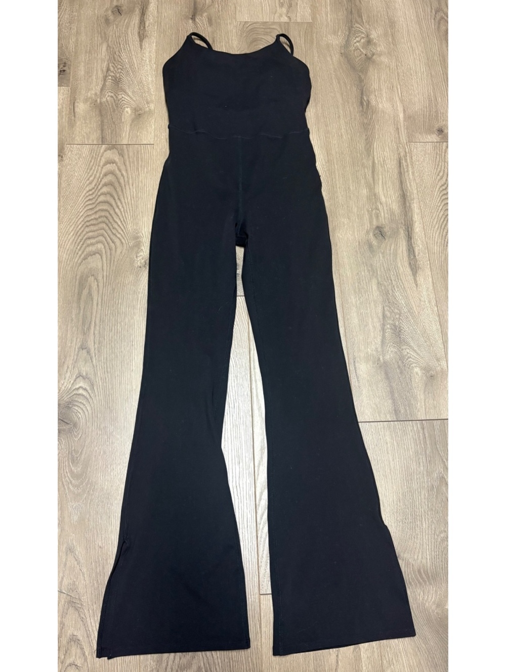 SAGE Collective black flared jumpsuit